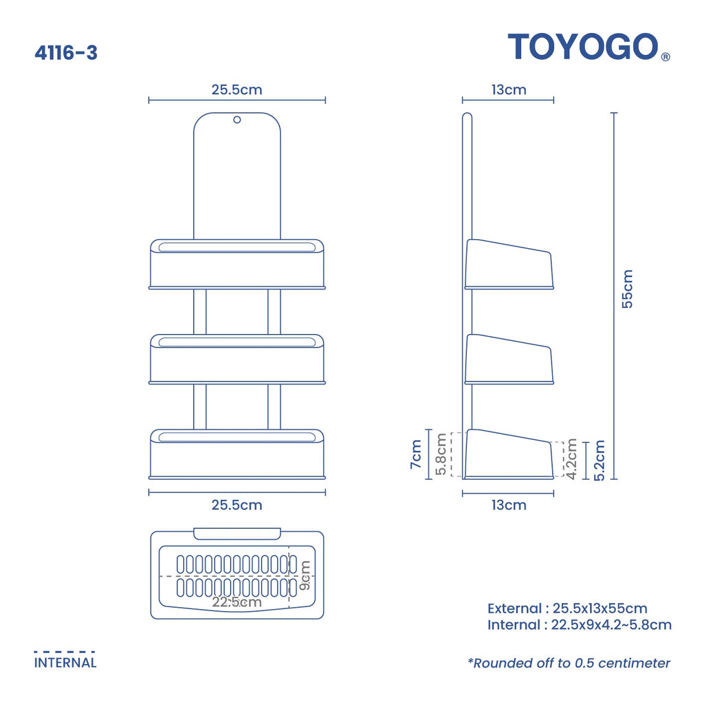 3 TIER DE TECH RACK (4116-3)