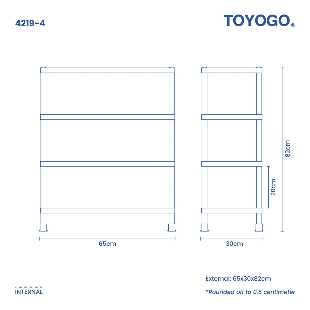 4 TIER SHOE CUM MULTI RACK (4219-4)