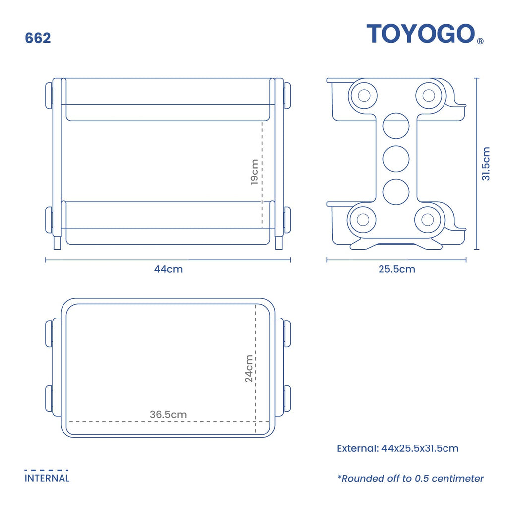 2 TIER M.P. RACK (662)