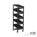 10 TIER SHOE RACK W WHL (831-10)